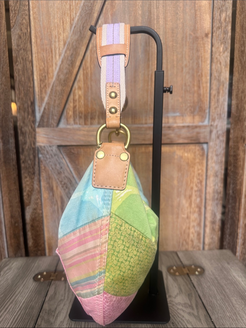 Coach Vintage Y2K Patchwork Shoulder Hobo RARE & Hard to Find! - Picture 2 of 16
